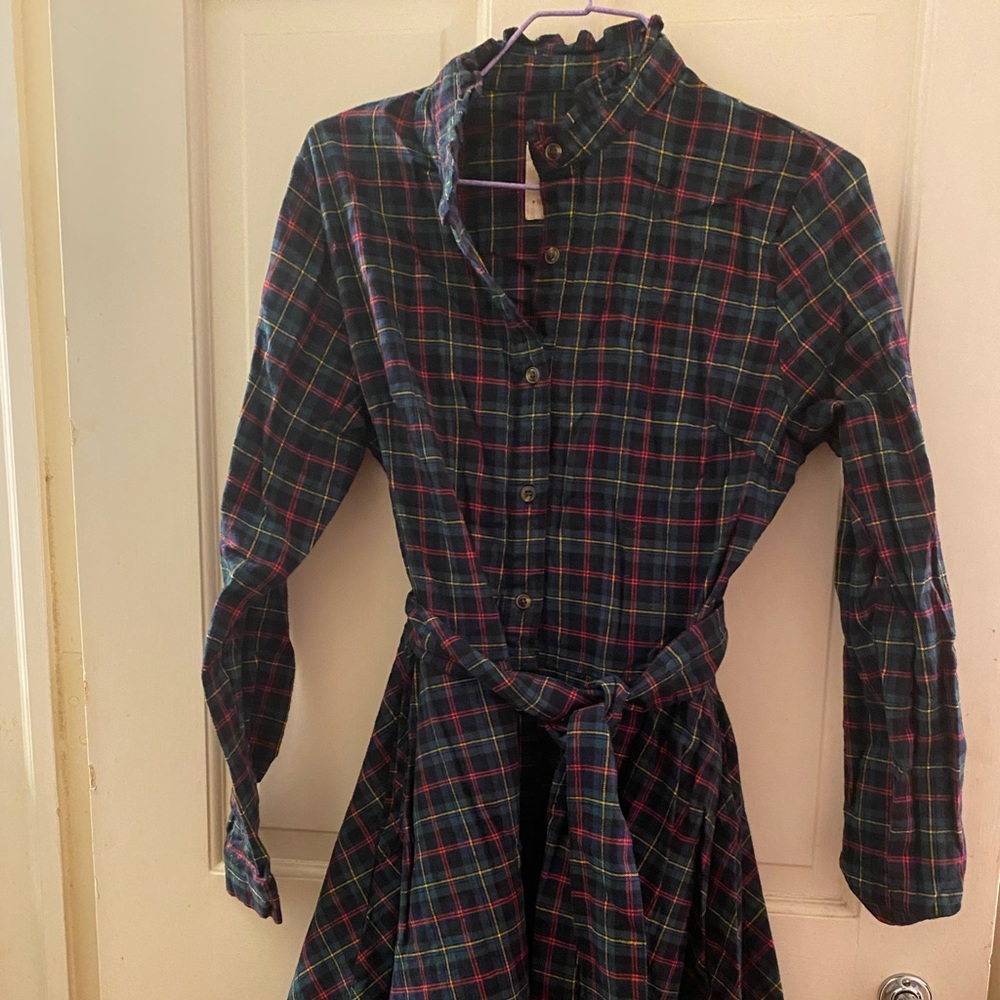 Kiel James Patrick Adirondack print flannel dress